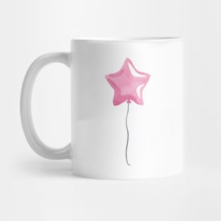 Pink star balloon Mug